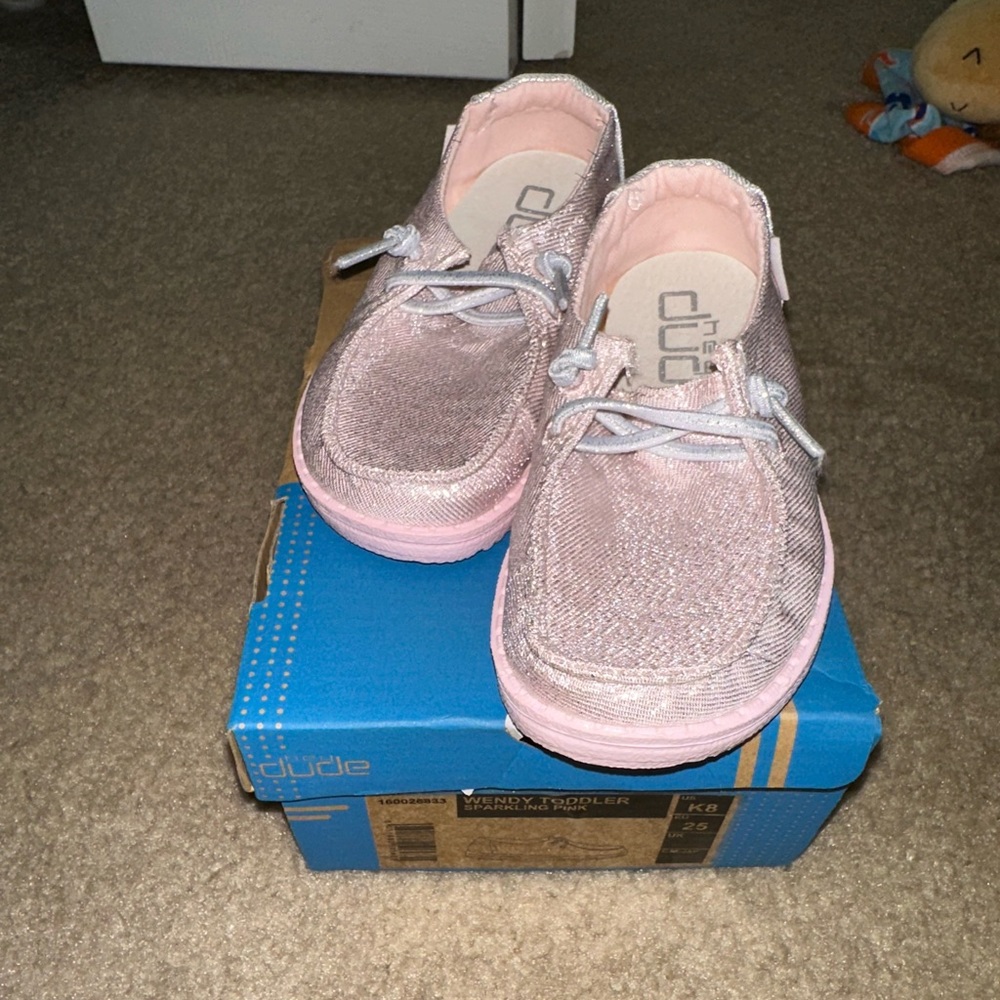 NWT hey dude toddler Wendy sparkling pink